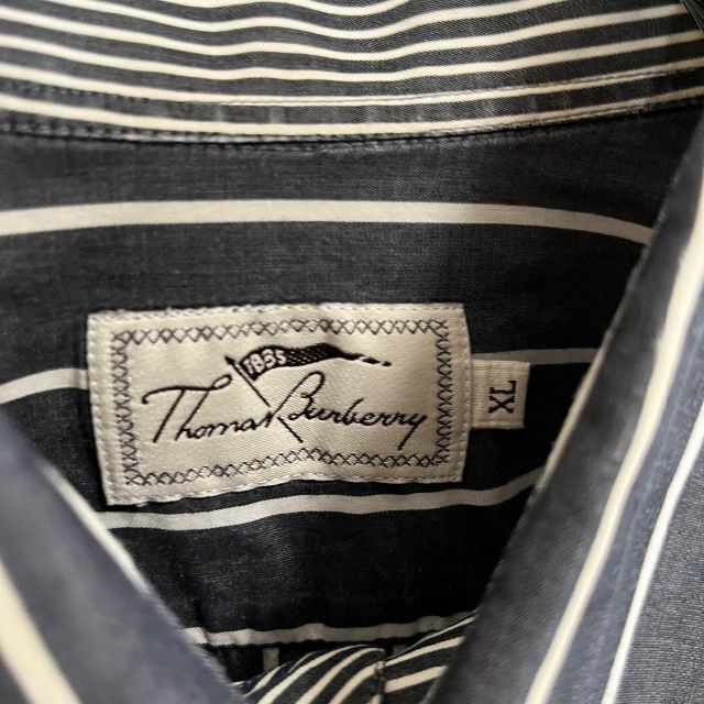 BURBERRY(バーバリー)の古着THOMAS BURBERRYトーマスバーバリー長袖ストライプBDシャツXL メンズのトップス(シャツ)の商品写真