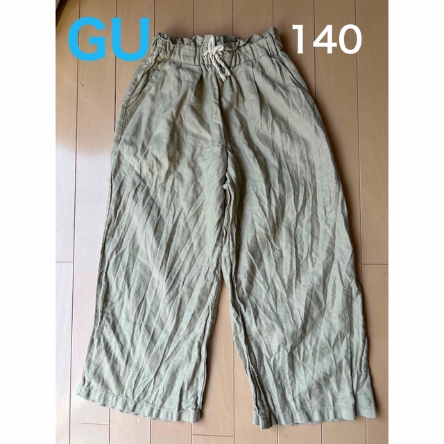 GU(ジーユー)の130ワイドパンツ☆GU キッズ/ベビー/マタニティのキッズ服女の子用(90cm~)(パンツ/スパッツ)の商品写真