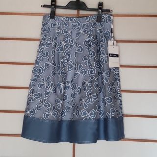 M'S GRACY - 【美品】M'S GRACY フレアワンピース グレー オレンジ 38