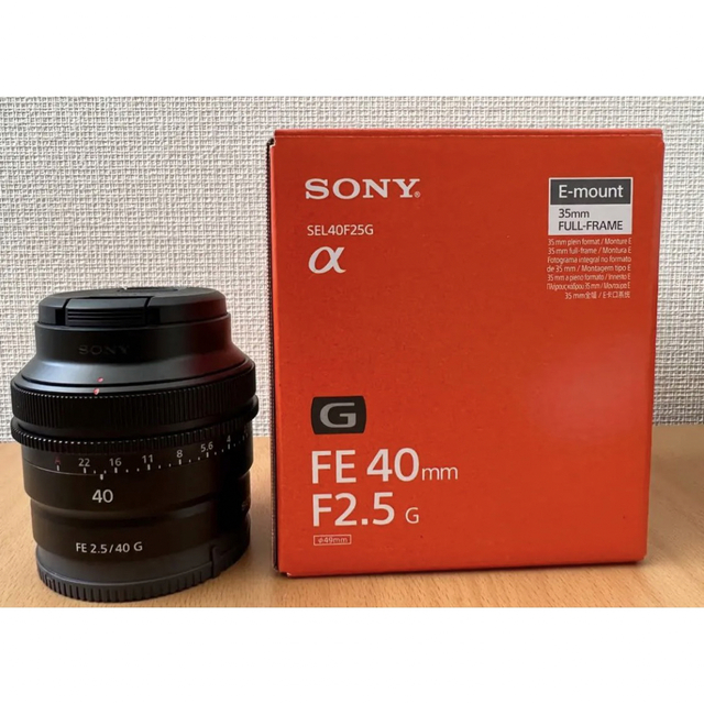 【美品】SEL40F25G SONY純正レンズ FE40mm F2.5G単焦点