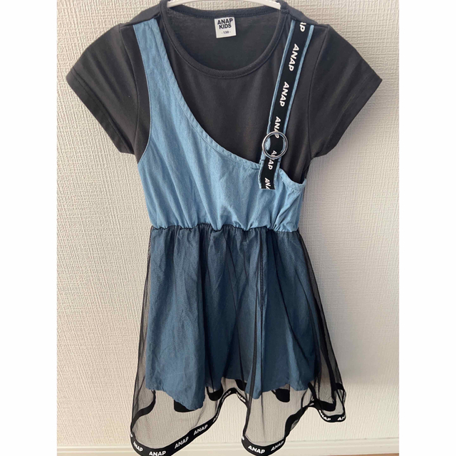 ANAP Kids(アナップキッズ)のANAP 半袖レース　ワンピース キッズ/ベビー/マタニティのキッズ服女の子用(90cm~)(ワンピース)の商品写真