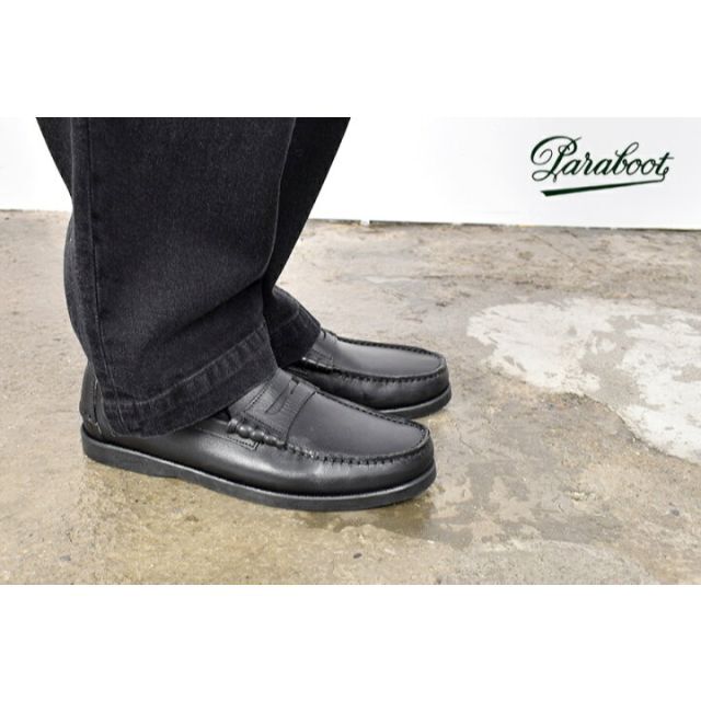 PARABOOT パラブーツ CORAUX コロー 黒 ローファー メンズ 靴/シューズ