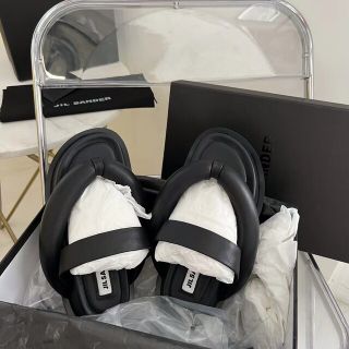 Jil Sander - 新品 ジルサンダー JIL SANDER チャンキーレザーサンダル