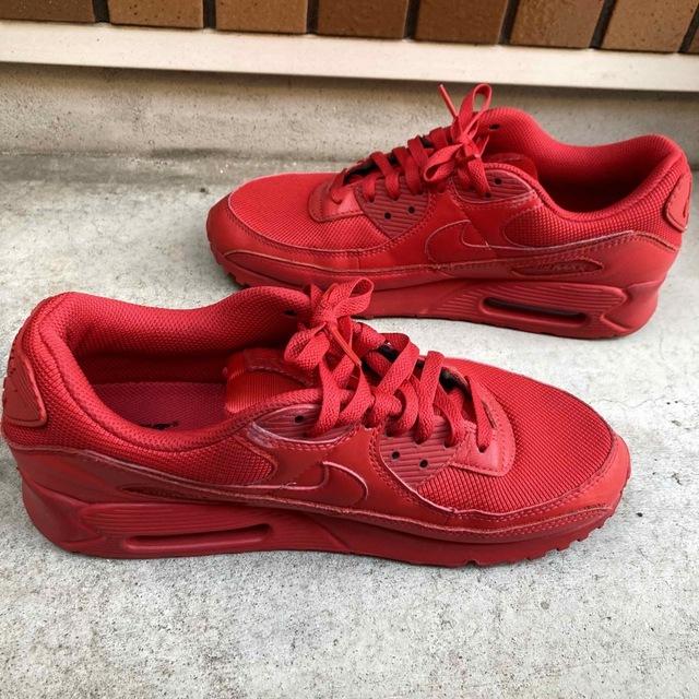 NIKE ナイキ エアマックス90 ユニバーシティレッド 28.5cm AIRMAX 赤の通販 by