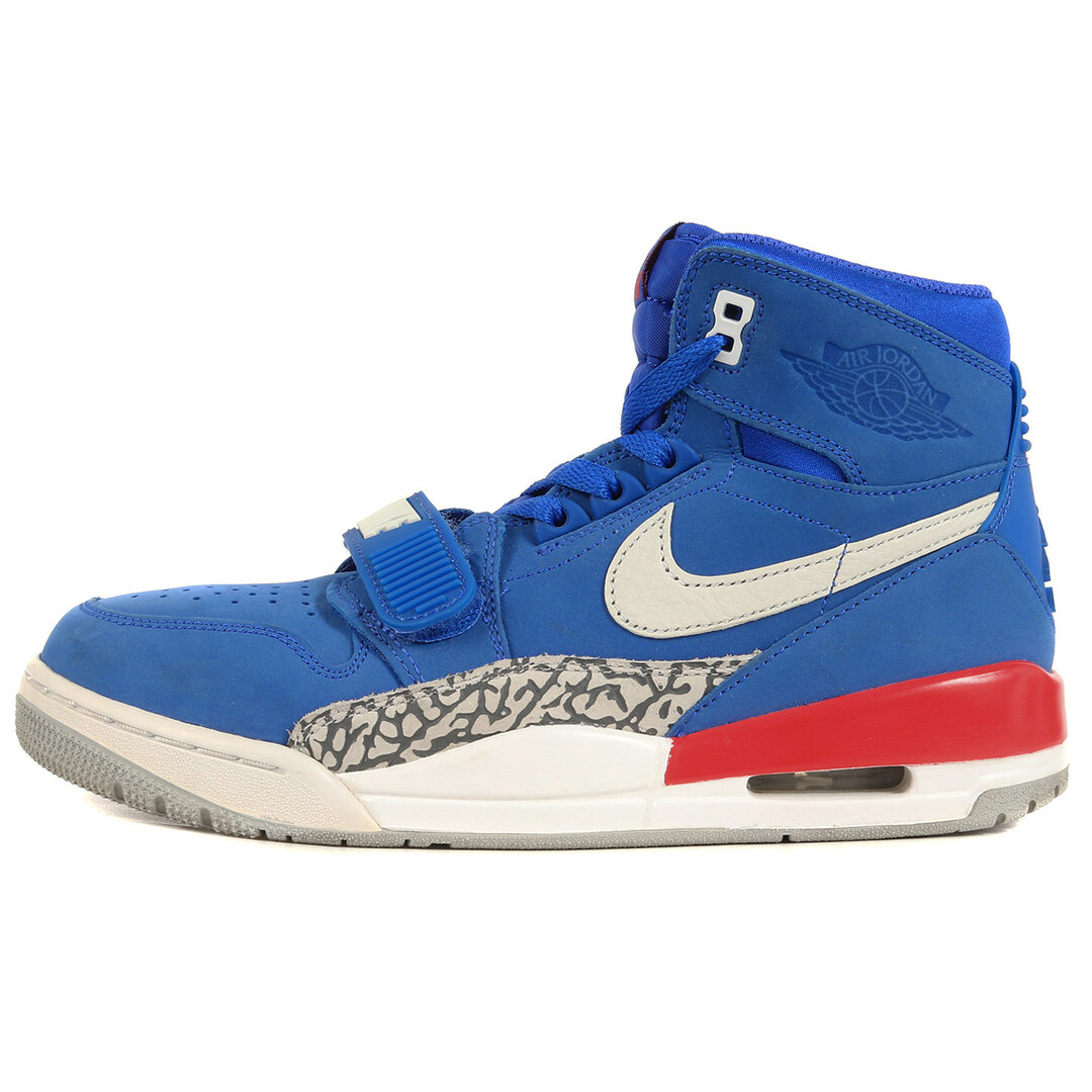 NIKE ナイキ サイズ：26.0cm AIR JORDAN LEGACY 312 DETROIT PISTONS (AV3922-416) 2018年 エアジョーダン レガシー 312 デトロイト・ピストンズ ブライトブルー ホワイト 青白 US8 スニーカー バッシュ 【メンズ】