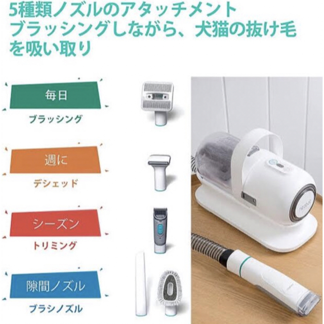 neabot  Neabot 犬猫美容器 ペットグルーミングセット クリーナー  その他のペット用品(その他)の商品写真