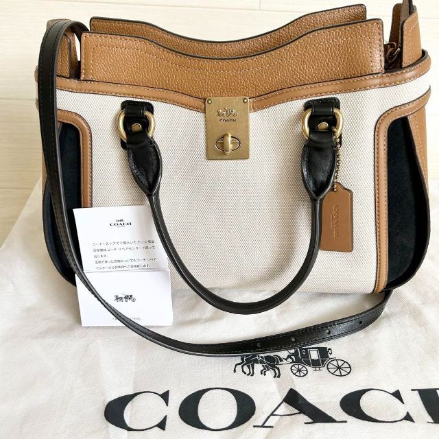 ★新品未使用Coach ハットンサッチェル　ブラック　コーチハンドバッグ