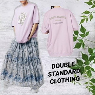 ダブルスタンダードクロージング(DOUBLE STANDARD CLOTHING)のダブスタ　コットン セントラル裏毛 プリント スウェット　新品(トレーナー/スウェット)