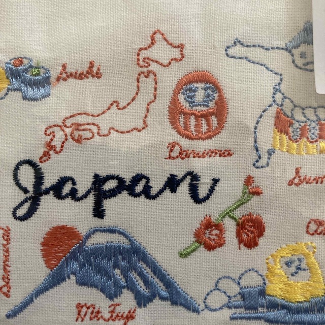 新品未開封　刺繍ポーチ　日本　侍　富士山　さくら レディースのファッション小物(ポーチ)の商品写真