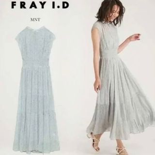 FRAY I.D - フレイアイディー♡ラインアート割線シフォンワンピース