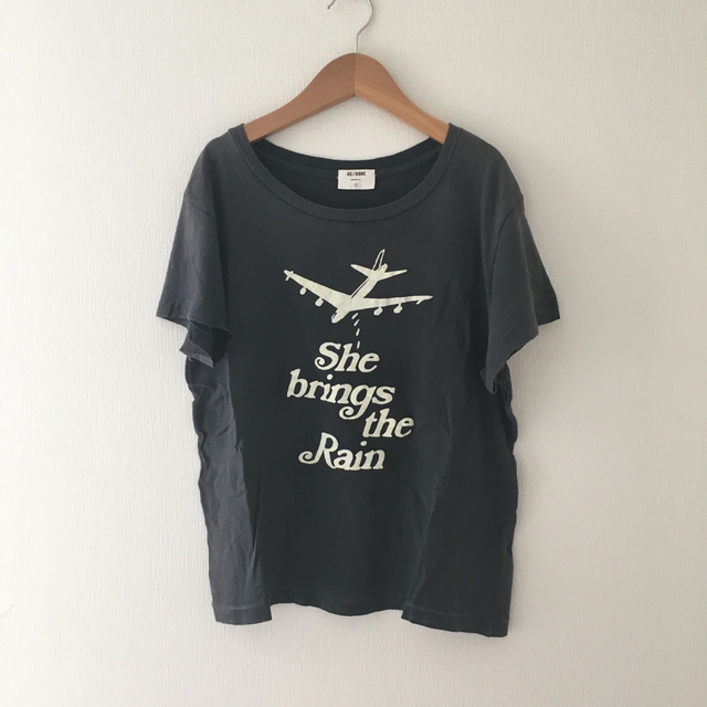 DEUXIEME CLASSE - ドゥーズィエムクラス Tシャツ グレー 飛行機 DEUXIEME CLASSE - ドゥーズィエムクラス Tシャツ グレー 飛行機