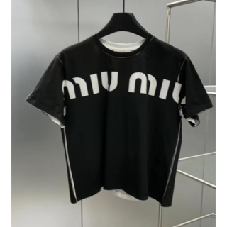 レビューを書けば送料当店負担】 Miu Miu(ミュウミュウ)☆ Tシャツ T