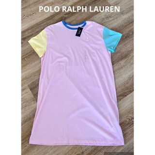 ポロラルフローレン(POLO RALPH LAUREN)のPOLO ラルフローレン　Tシャツワンピ　ワンピース　大きめサイズ　米国購入新品(ミニワンピース)