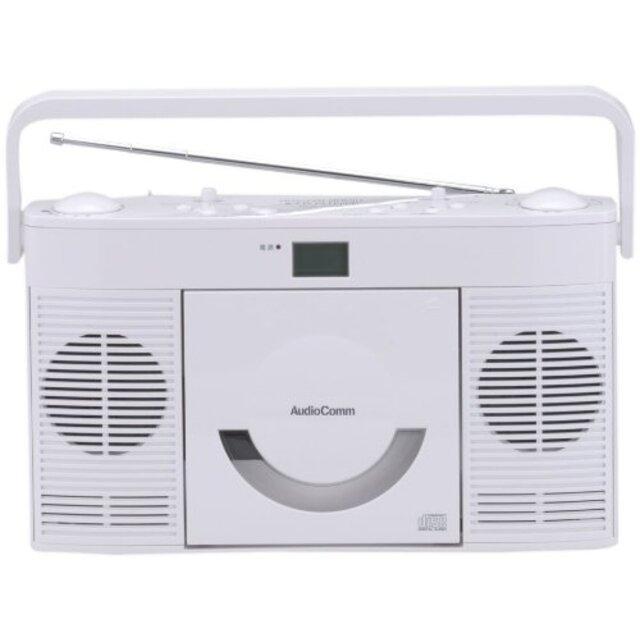 Audio Comm CDラジオ RCD-R50Z-W/シロ tf8su2k