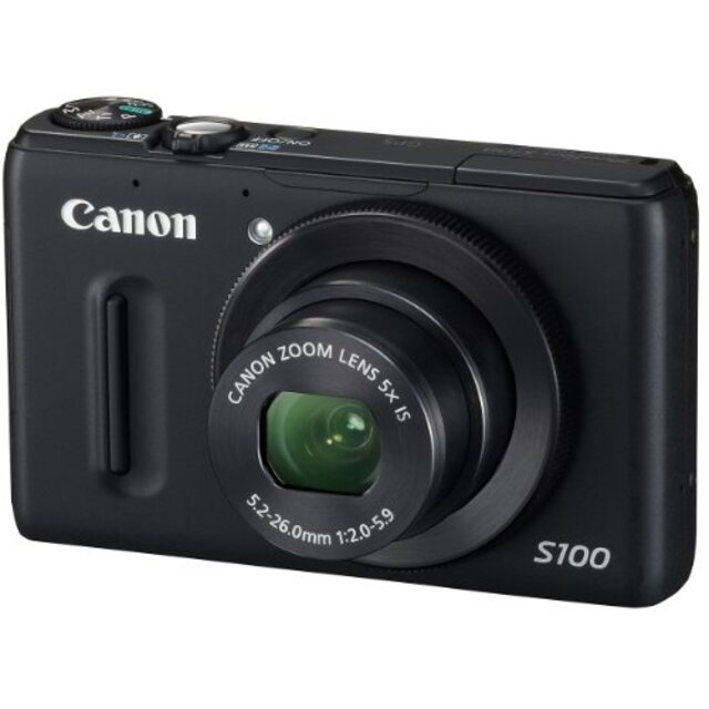 Canon デジタルカメラ PowerShot S100 ブラック PSS100(BK) 1210万画素 広角24mm 光学5倍ズーム 3.0型TFT液晶カラーモニター tf8su2k