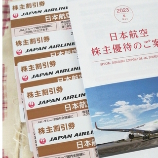 JAL株主優待券5枚と　割引券冊子(航空券)