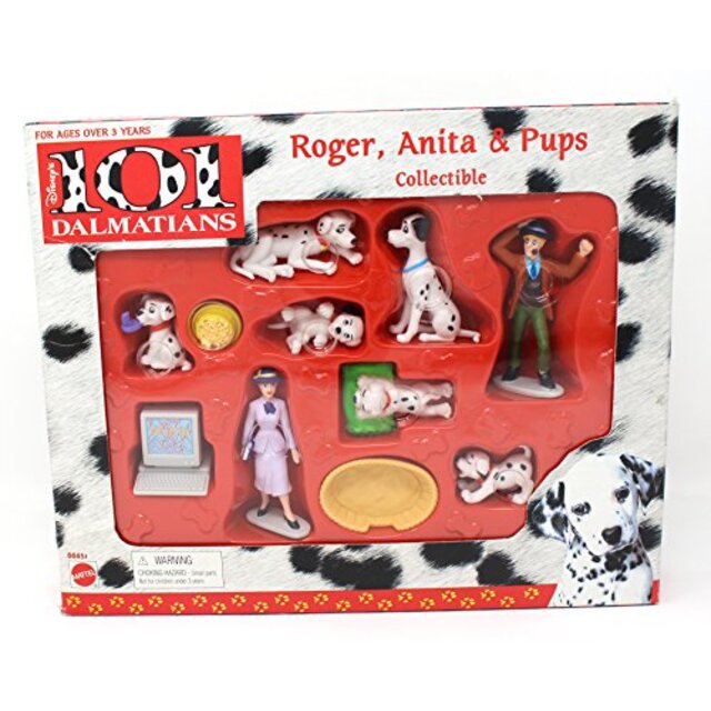 101 Disney Dalmatians Roger%カンマ% Anita & Pups Collectible Set