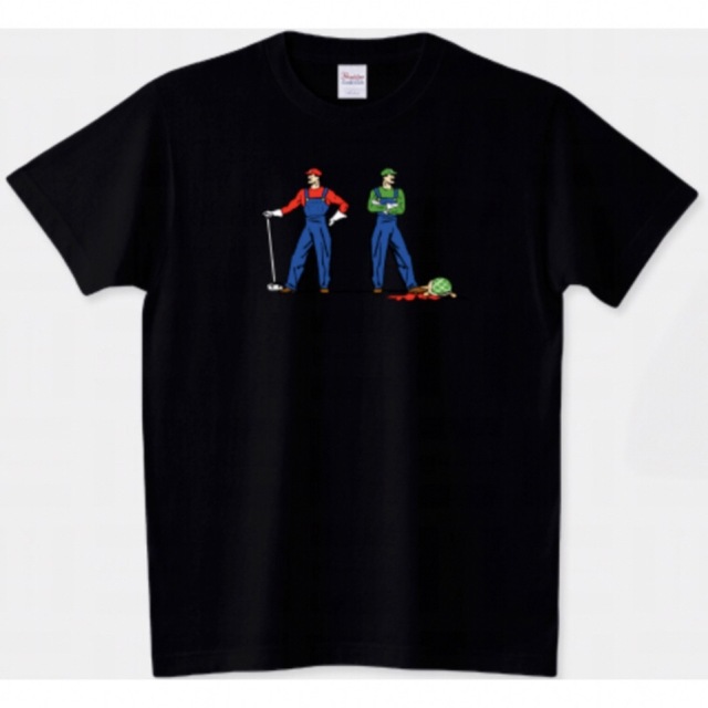 Printstar(プリントスター)のスーパーマリオブラザーズ Tシャツ ルイージ ファミコン ゲーム 映画 ノコノコ メンズのトップス(Tシャツ/カットソー(半袖/袖なし))の商品写真