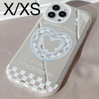 SHEIN シーイン　iPhoneケース　X / XS バタフライ　蝶　ミラー(iPhoneケース)