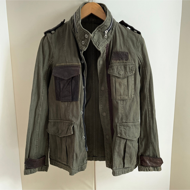 織り柄チェック 美品 イサムカタヤマバックラッシュ M-65 ミリタリー