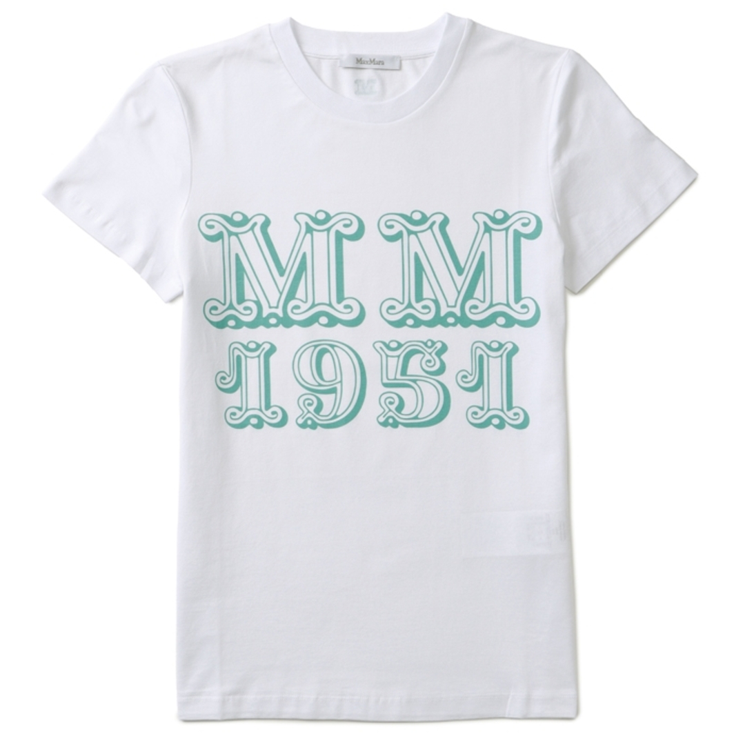 396cm胴囲マックスマーラ MAX MARA Tシャツ 半袖 MINCIO コットン クルーネック ジャージー MaxMaraGram 2319410432 0006 BIANCOOTT