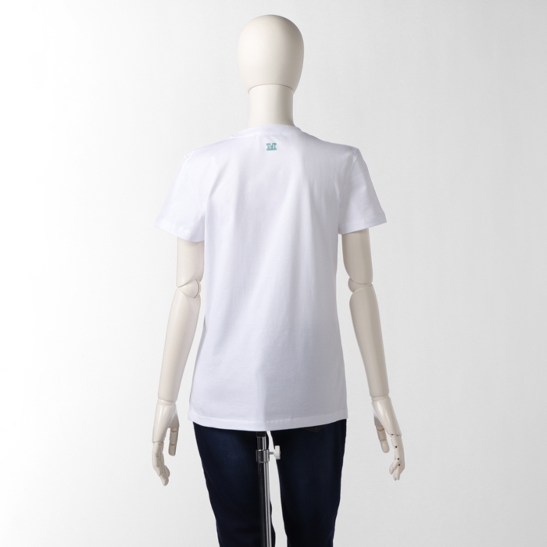 Max Mara(マックスマーラ)のマックスマーラ MAX MARA Tシャツ 半袖 MINCIO コットン クルーネック ジャージー MaxMaraGram 2319410432 0006 BIANCOOTT レディースのトップス(Tシャツ(半袖/袖なし))の商品写真