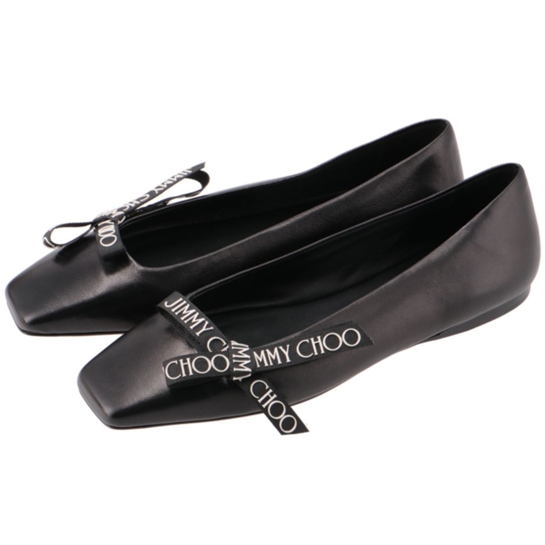 ジミーチュウ JIMMY CHOO パンプス フラットシューズ バレリーナ Veda Ballerina バレエシューズ ブラック VEDABALLERINA BMF 0001