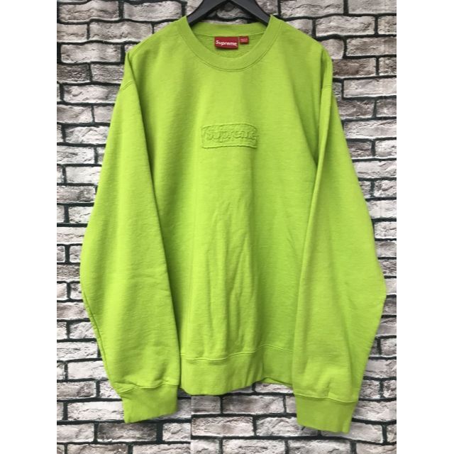 シュプリーム☆20SS カットアウトボックスロゴクルーネックスウェット