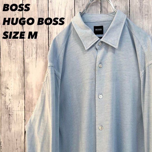 HUGO BOSS(ヒューゴボス)の古着BOSS HUGO BOSS ヒューゴボス　長袖カットソーシャツ　サイズM メンズのトップス(シャツ)の商品写真