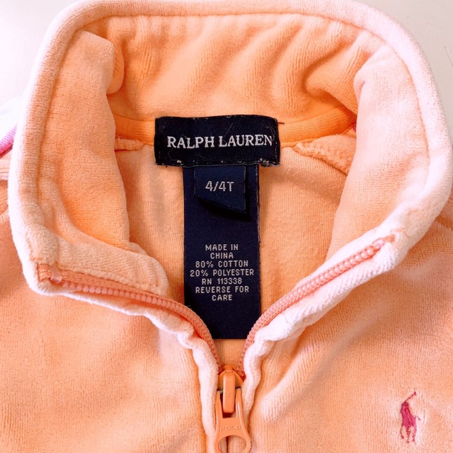 Ralph Lauren(ラルフローレン)のキッズ　パーカー　ラルフローレン　オレンジ　80 90 キッズ/ベビー/マタニティのキッズ服男の子用(90cm~)(ジャケット/上着)の商品写真