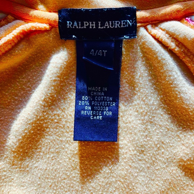 Ralph Lauren(ラルフローレン)のキッズ　パーカー　ラルフローレン　オレンジ　80 90 キッズ/ベビー/マタニティのキッズ服男の子用(90cm~)(ジャケット/上着)の商品写真