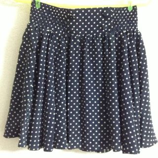 グリーンパークス(green parks)のドットサーキュラー スカート ＊*値下げ(ミニスカート)