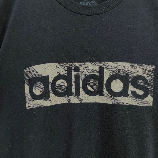 adidas(アディダス)の古着ADIDAS アディダス　半袖ロゴプリントTシャツ　サイズLユニセックス男女 メンズのトップス(Tシャツ/カットソー(半袖/袖なし))の商品写真