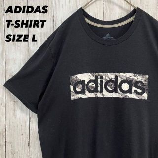 アディダス(adidas)の古着ADIDAS アディダス　半袖ロゴプリントTシャツ　サイズLユニセックス男女(Tシャツ/カットソー(半袖/袖なし))