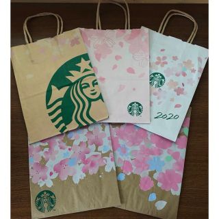 スターバックスコーヒー(Starbucks Coffee)のスターバックス　桜シーズンショップ袋& チルドカップステッカー他(ショップ袋)