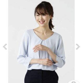 ナチュラルビューティーベーシック(NATURAL BEAUTY BASIC)の【新品】NATURAL BEAUTY BASIC メタルパーツ ブラウス シャツ(シャツ/ブラウス(長袖/七分))