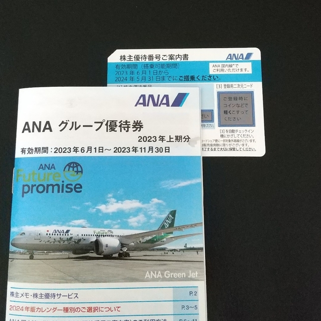 ANA(全日本空輸)(エーエヌエー(ゼンニッポンクウユ))の【最新版】ANA株主優待券+グループ優待券 チケットの優待券/割引券(その他)の商品写真