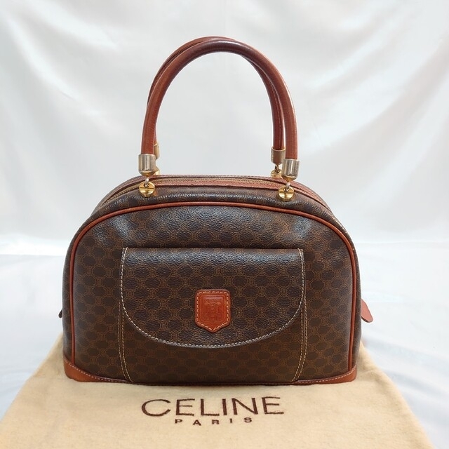 美品 CELINE マカダム柄 ハンドバッグ