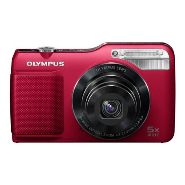 OLYMPUS デジタルカメラ VG-170 レッド 1400万画素 光学5倍ズーム 15m強力フラッシュ ハイビジョンムービー 3.0型LCD 広角26mm VG-170 RED tf8su2k