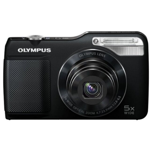 OLYMPUS デジタルカメラ VG-170 ブラック 1400万画素 光学5倍ズーム 15m強力フラッシュ ハイビジョンムービー 3.0型LCD 広角26mm VG-170 BLK