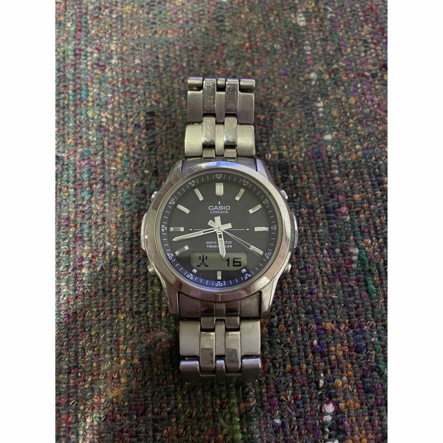 CASIO(カシオ)のカシオCASIO電波ソーラー腕時計LCW-100Tチタン　 メンズの時計(腕時計(アナログ))の商品写真