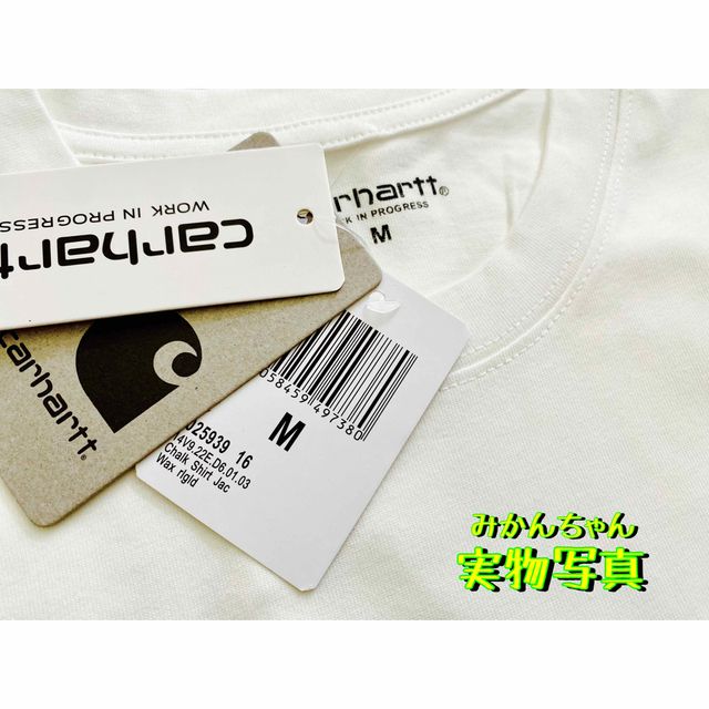 carhartt(カーハート)の【新品未使用品★Mサイズ】カーハート★Tシャツ★ホワイト★半袖★White メンズのトップス(Tシャツ/カットソー(半袖/袖なし))の商品写真