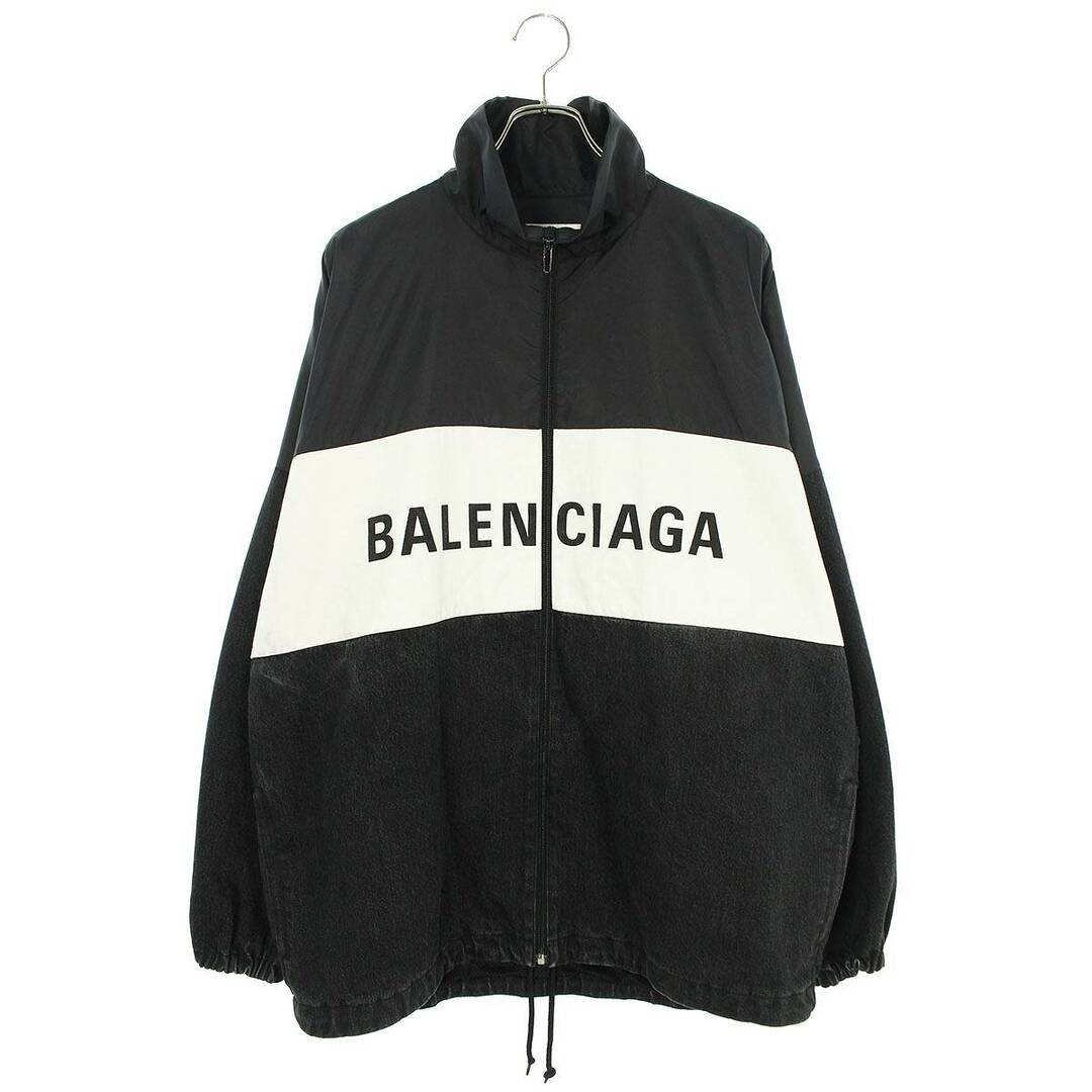 Balenciaga - バレンシアガ  529213 TBQ03 ロゴプリントデニム切り替えポプリンシャツブルゾン メンズ 36
