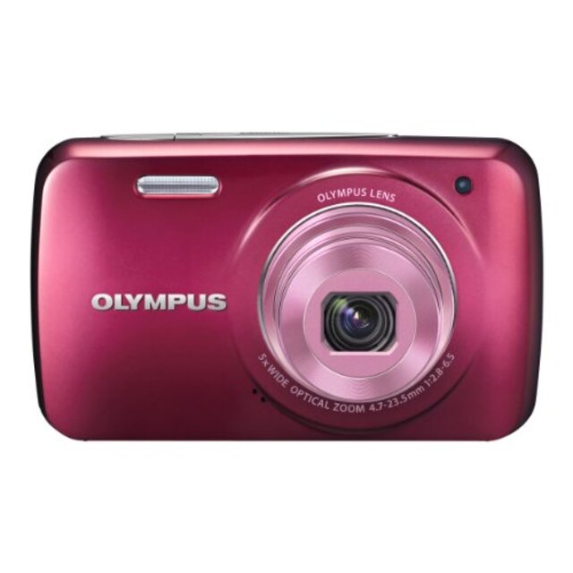【中古】OLYMPUS デジタルカメラ VH-210 レッド 1400万画素 光学5倍ズーム DIS ハイビジョンムービー 3.0型LCD 広角26mm 3Dフォト機能 VH-210 RED tf8su2k