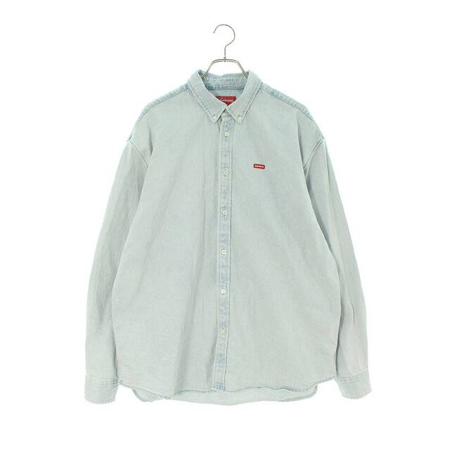 シュプリーム  Small Box Logo Shirt スモールボックスロゴデニム長袖シャツ メンズ L