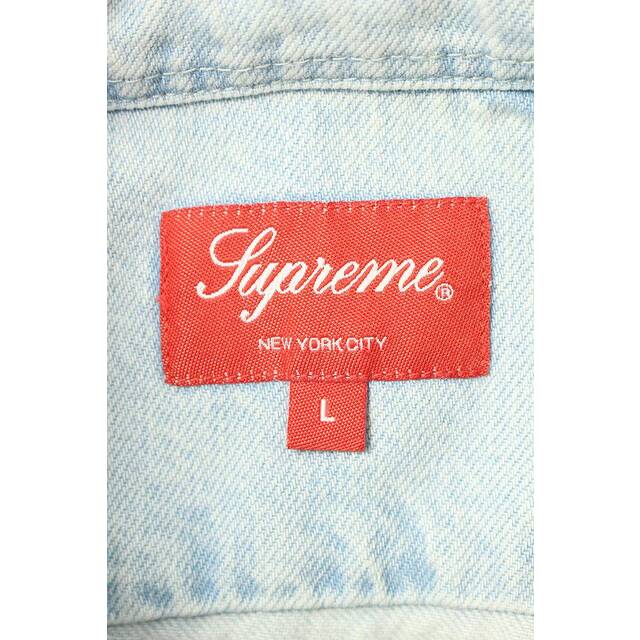 シュプリーム Small Box Logo Shirt スモールボックスロゴデニム長袖シャツ メンズ L