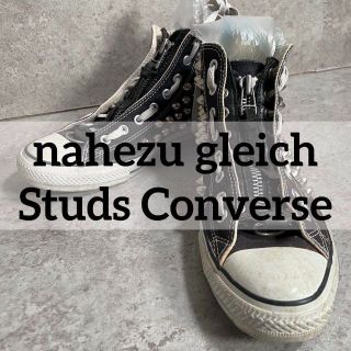 コンバース(CONVERSE)のナエツグロイヒ nahezu gleich レザージップ スタッズ パンクロック(スニーカー)