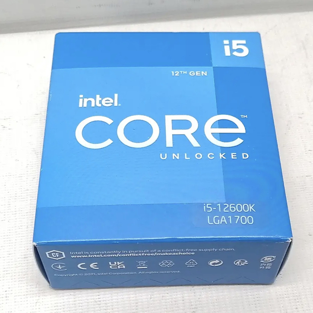 未使用 Intel Core i5-12600K(3.7GHz) Box