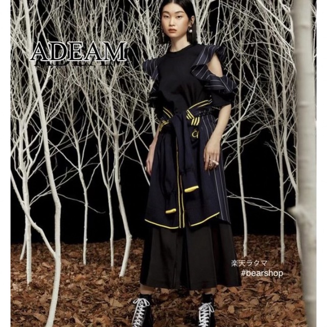 FOXEY - 【新品】ADEAM カーディガン 2022 FW シャツ ドッキング ロゴ