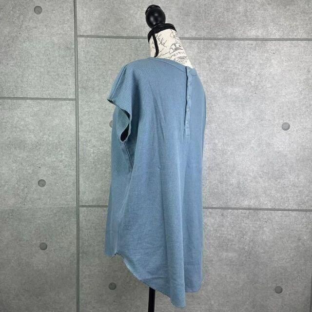 tip top(ティップトップ)のTIP TOP ティップトップ　ニット　Tシャツ　2way ライトブルー レディースのトップス(ニット/セーター)の商品写真